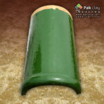 Green Terracotta Roof Tiles Barrel Mission 2"