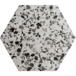 Grey Hexagon Terrazzo Tiles
