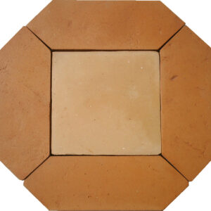 Picket and Square Clay Floor Tiles