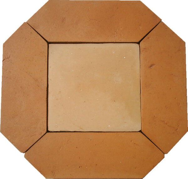 Picket and Square Clay Floor Tiles