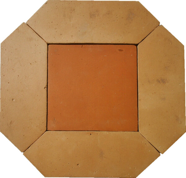 Picket and Square Clay Floor Tiles