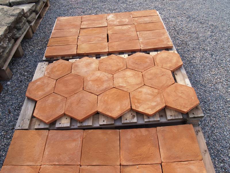 Rectangular Clay Floor Tiles