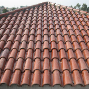 Spanish Glazed Roof Tile 11"
