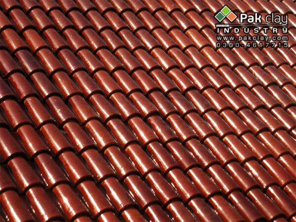 Spanish Glazed Roof Tile 9"