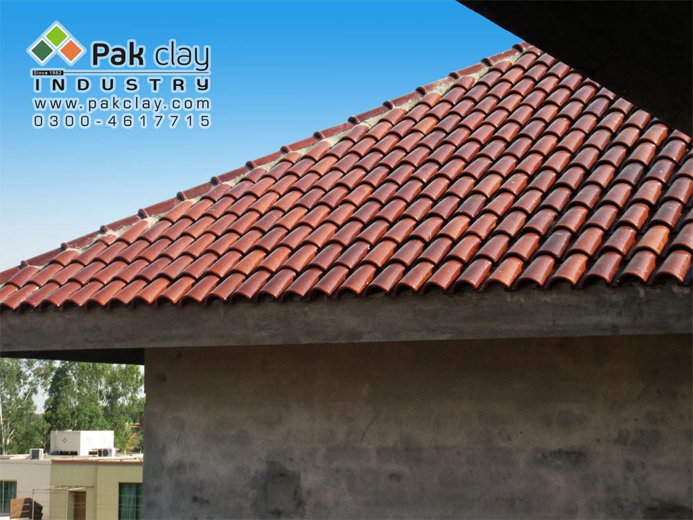 Spanish Glazed Roof Tile 9"