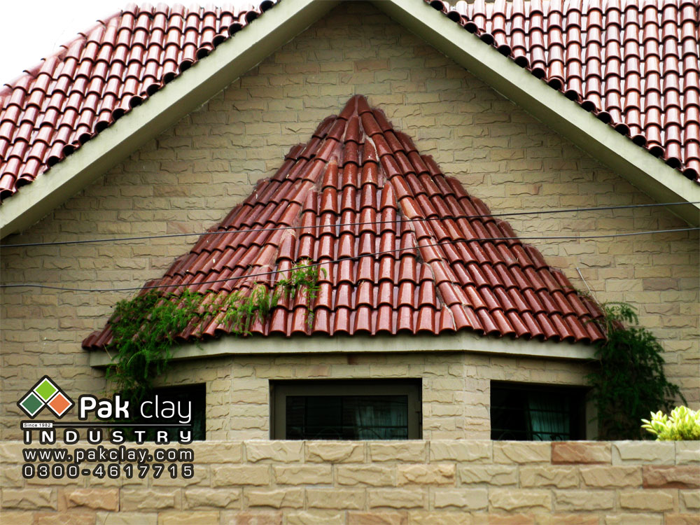 Spanish Glazed Roof Tile 9"