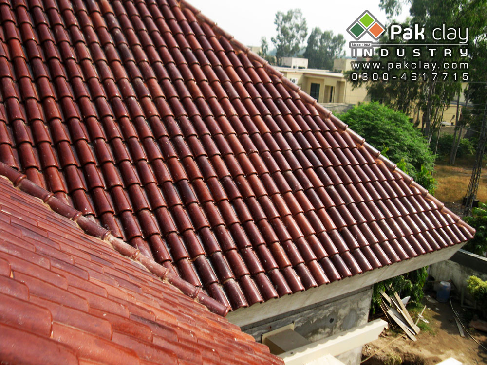 Spanish Glazed Roof Tile 9"