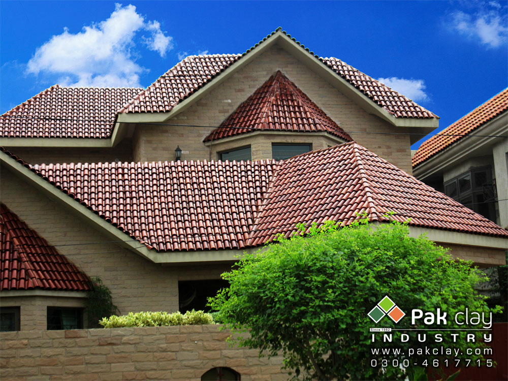 Spanish Glazed Roof Tile 9"