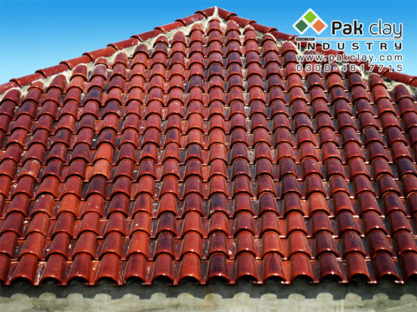 Spanish Glazed Roof Tile 9"