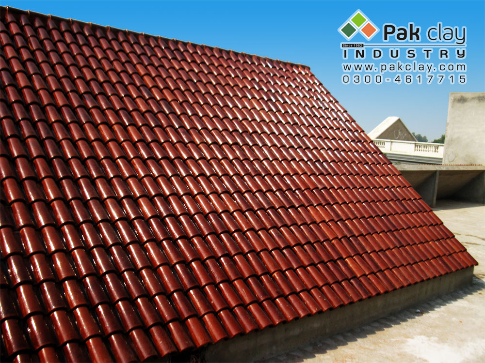 Spanish Glazed Roof Tile 9"