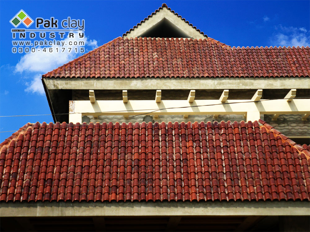 Spanish Glazed Roof Tile 9"