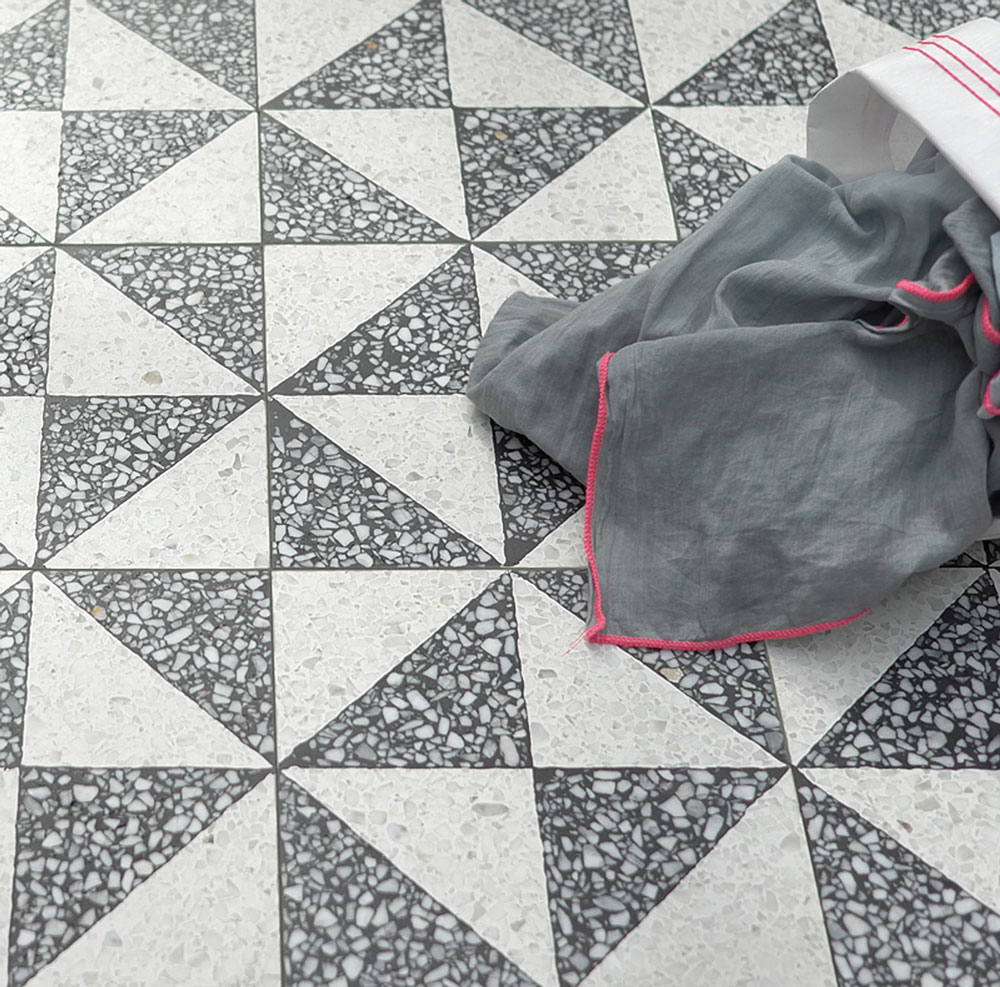 Terrazzo Triangular Floor Tiles