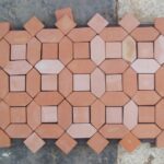 Picket and Square Clay Terracotta Tiles 6x6 inch Pakistan