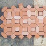 Picket and Square Terracotta Tile 6x6 inch Pakistan